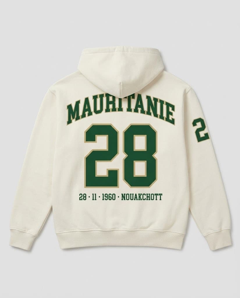 Mauritanie Zip-Up Hoodie — Back